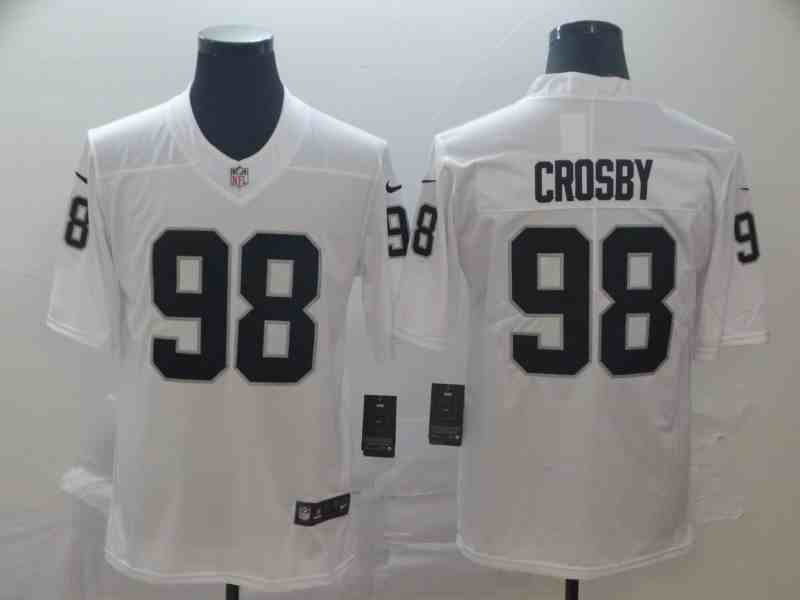 Nike Raiders 98 Maxx Crosby White Vapor Untouchable Limited Jersey