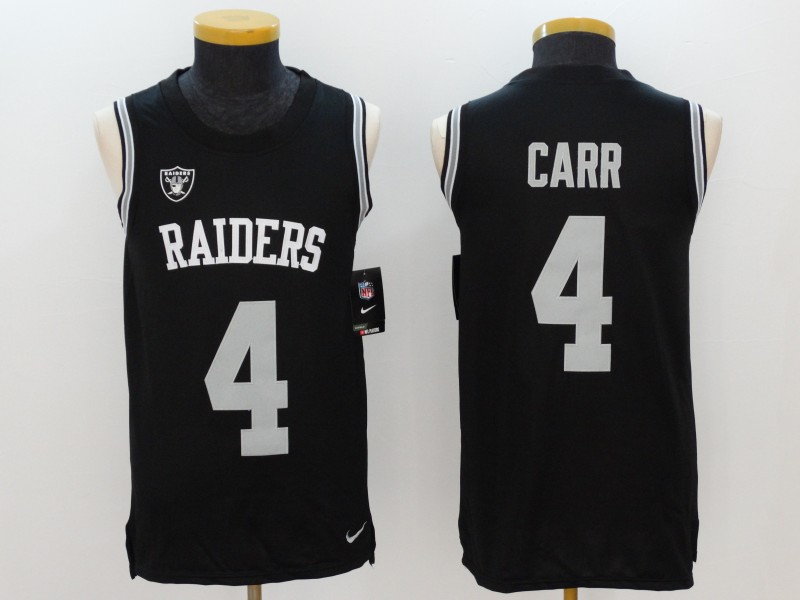 Men's Raiders 4 Derek Carr Black Vapor Untouchable Player Limited Jersey