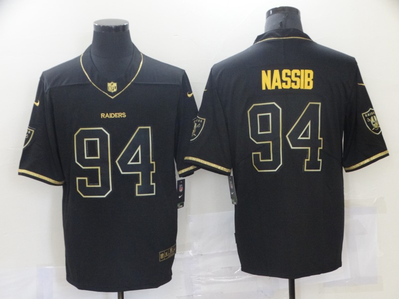 Nike Raiders 94 Carl Nassib Black Gold Vapor Untouchable Limited Jersey