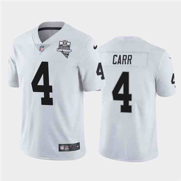 Nike Raiders 4 Derek Carr White 2020 Inaugural Season Vapor Untouchable Limited Jersey