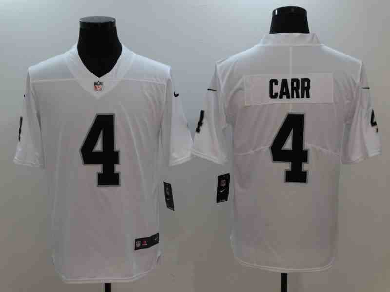 Nike Raiders 4 Derek Carr White Vapor Untouchable Player Limited Jersey