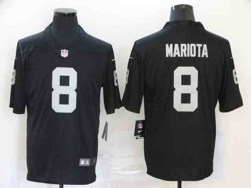 Nike Raiders 8 Marcus Mariota Black Vapor Untouchable Limited Jersey