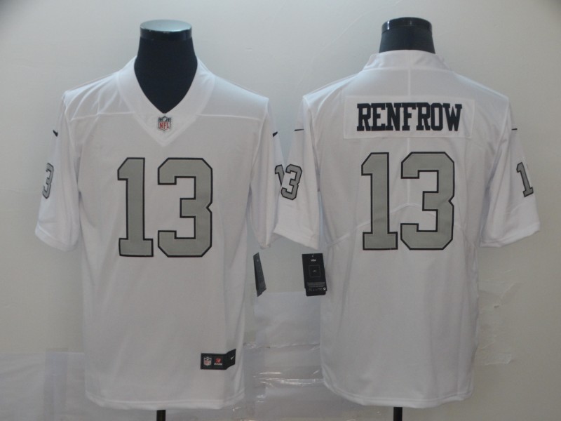 Men's Raiders 13 Hunter Renfrow White Color Rush Limited Stitched NFL Jersey