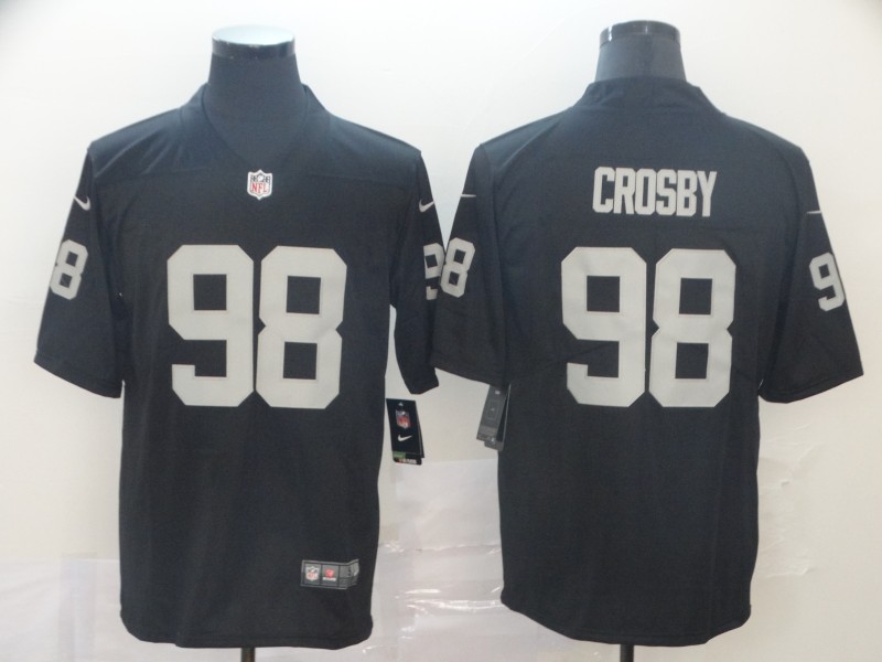 Nike Raiders 98 Maxx Crosby Black Vapor Untouchable Limited Jersey