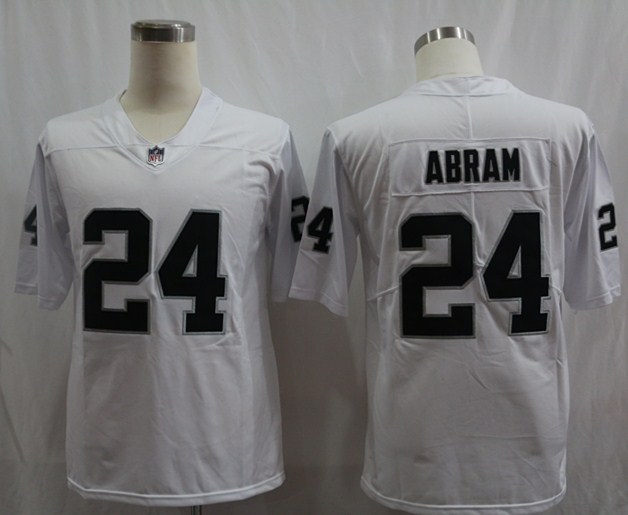 Nike Raiders 24 Johnathan Abram White Vapor Untouchable Limited Jersey