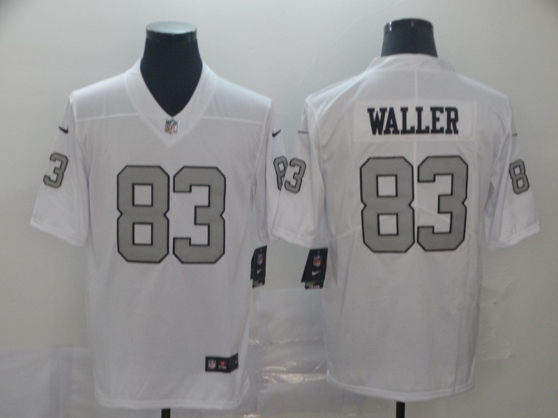 Men's Raiders 83 Darren Waller White Color Rush Limited Stitched NFL Jersey