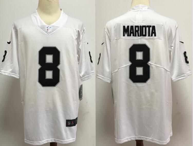 Nike Raiders 8 Marcus Mariota White Vapor Untouchable Limited Jersey