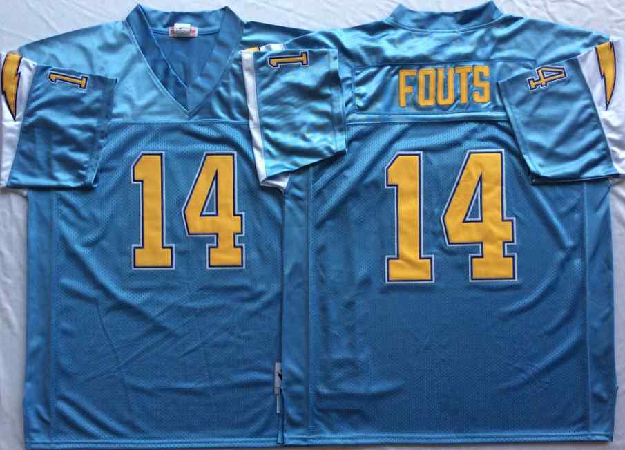 Chargers 14 Dan Fouts Throwback Powder Blue Jersey