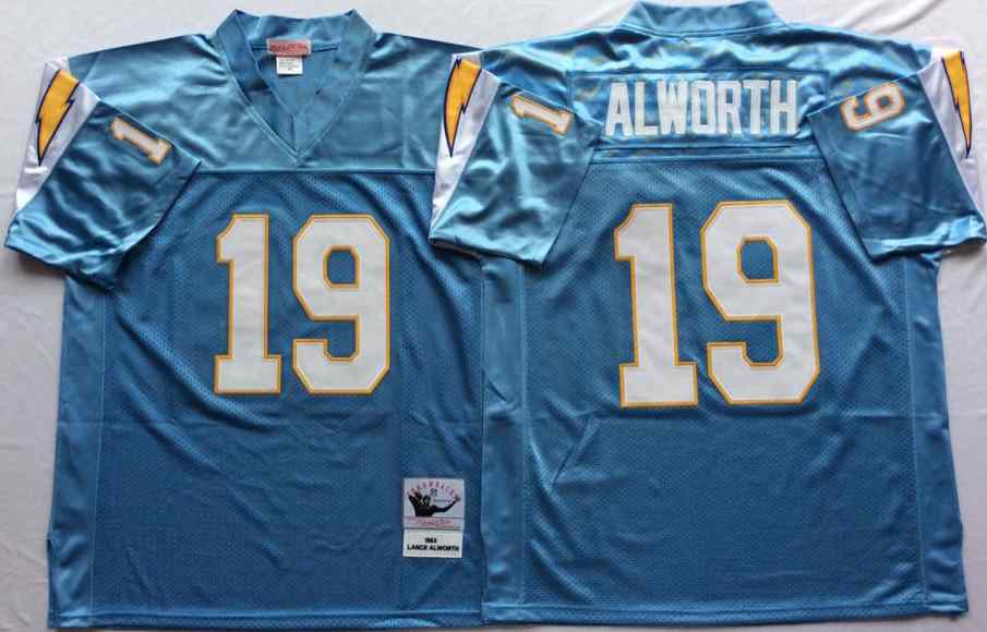 Chargers 19 Lance Alworth Throwback Powder Blue Jersey