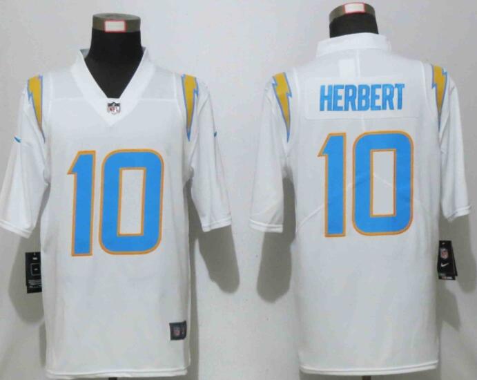 Men Nike  Chargers 10 Herbert White Los Angeles Jersey