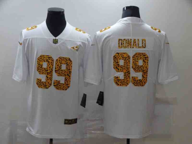 Nike Rams 99 Aaron Donald White Leopard Vapor Untouchable Limited Jersey