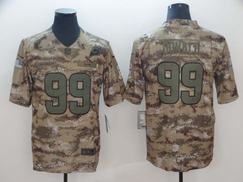 New Nike Rams 99 Donald Nike Camo Salute to Service Limited Jersey