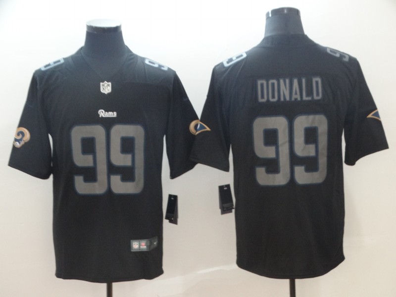 Nike St. Louis Rams 99 Aaron Donald Black Impact LIMITED NFL Jerseys
