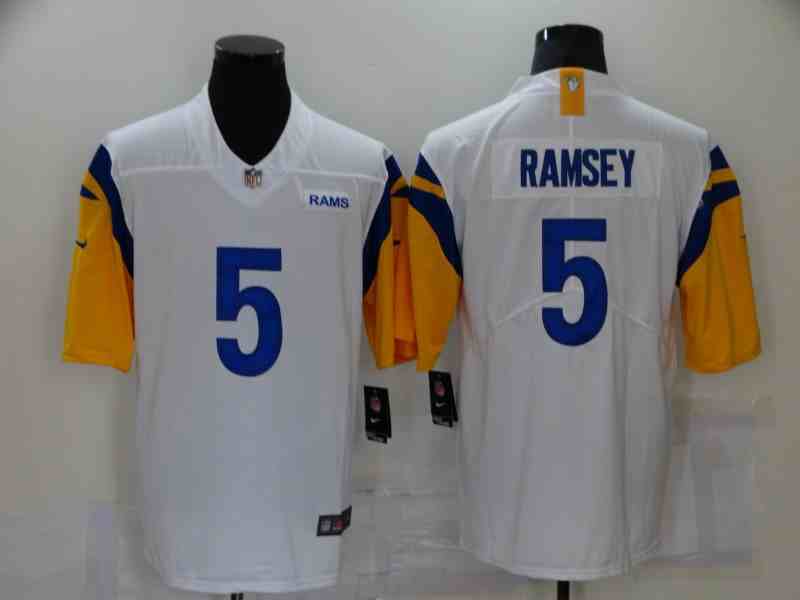 Los Angeles Rams 5 Jalen Ramsey White Vapor Limited Jersey
