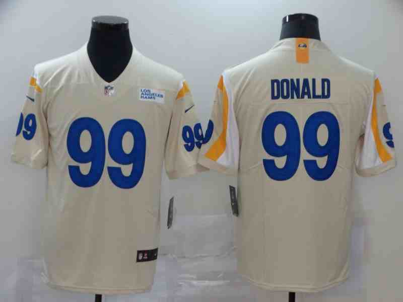 Nike Rams 99 Aaron Donald Bone Vapor Untouchable Limited Jersey