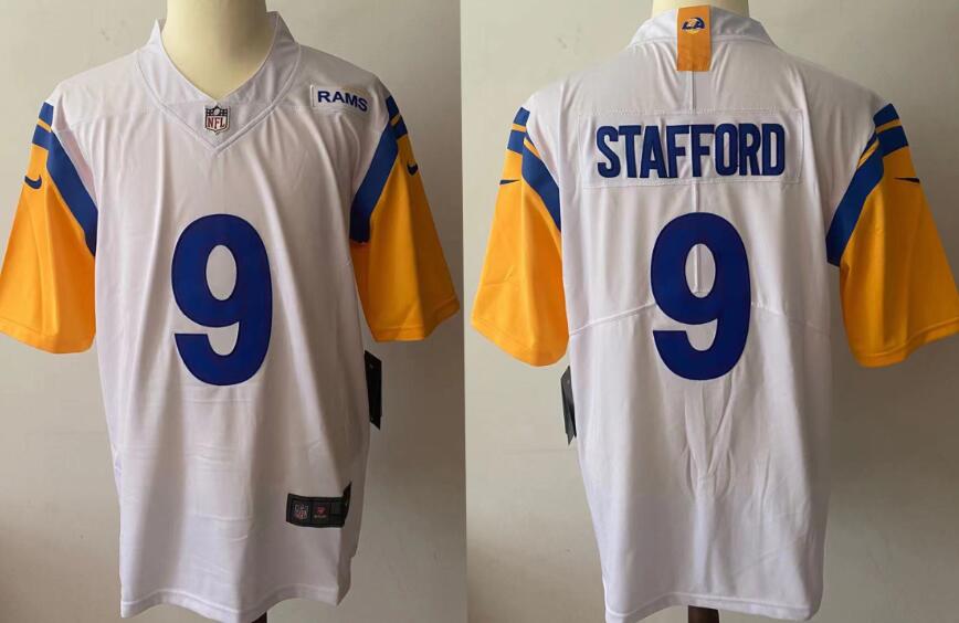 Nike Rams 9 Matthew Stafford White Vapor Untouchable Limited Jersey