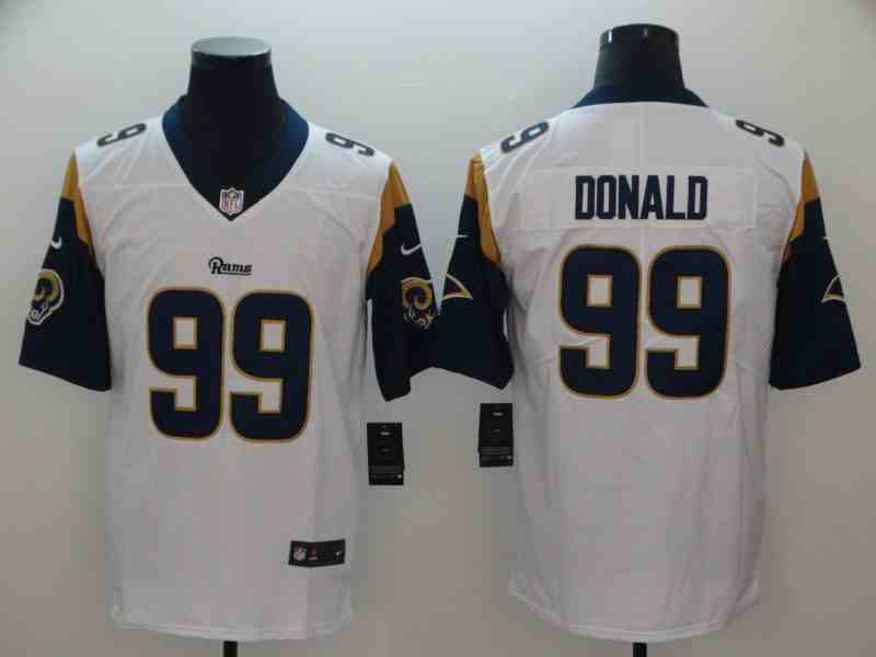 Nike Rams 99 Aaron Donald White Vapor Untouchable Limited Jersey