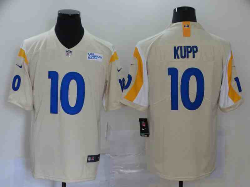 Nike Rams 10 Cooper Kupp Bone Vapor Untouchable Limited Jersey