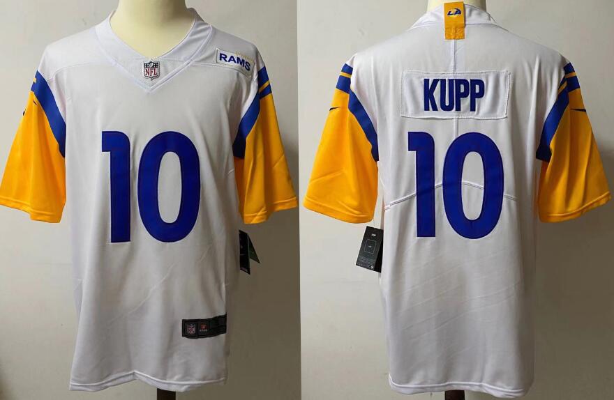 Nike Rams 10 Cooper Kupp White Vapor Untouchable Limited Jersey