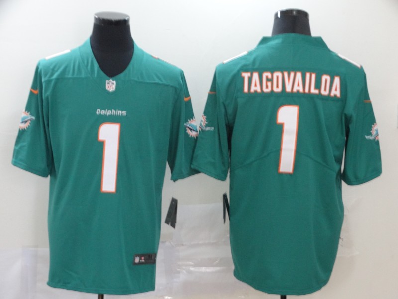 Nike Dolphins 1 Tua Tagovailoa Aqua Vapor Untouchable Limited Jersey