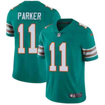 Nike Dolphins 11 DeVante Parker Aqua Green Alternate Men's Stitched NFL Vapor Untouchable Limited Jersey