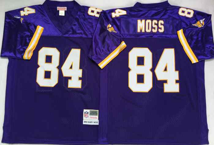Minnesota Vikings 84 RANDY MOSS 1998 Throwback Purple Jersey