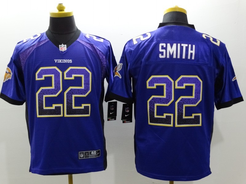 Nike Vikings 22 Harrison Smith Purple Drift Fashion Limited Jersey