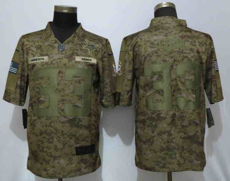 NEW Nike Dallas Vikings 33 Cook Nike Camo Salute to Service Limited Jersey