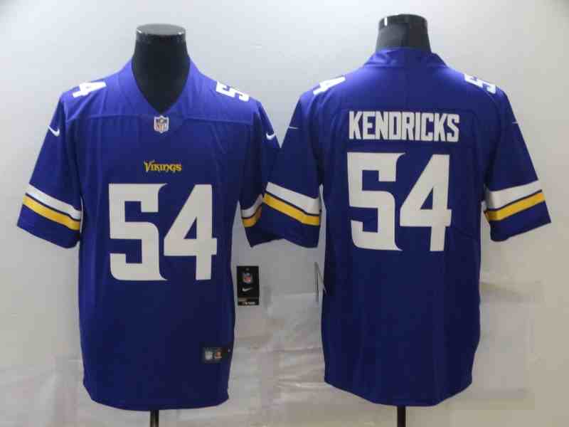 Nike Vikings 54 Eric Kendricks Purple Team Color Men's Stitched NFL Vapor Untouchable Limited Jersey