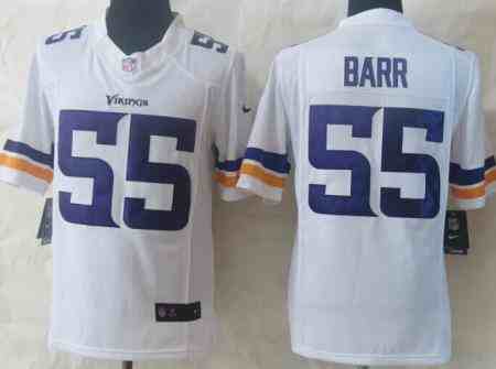 Nike Minnesota Viking 55 Anthony Barr White Limited NFL Jerseys