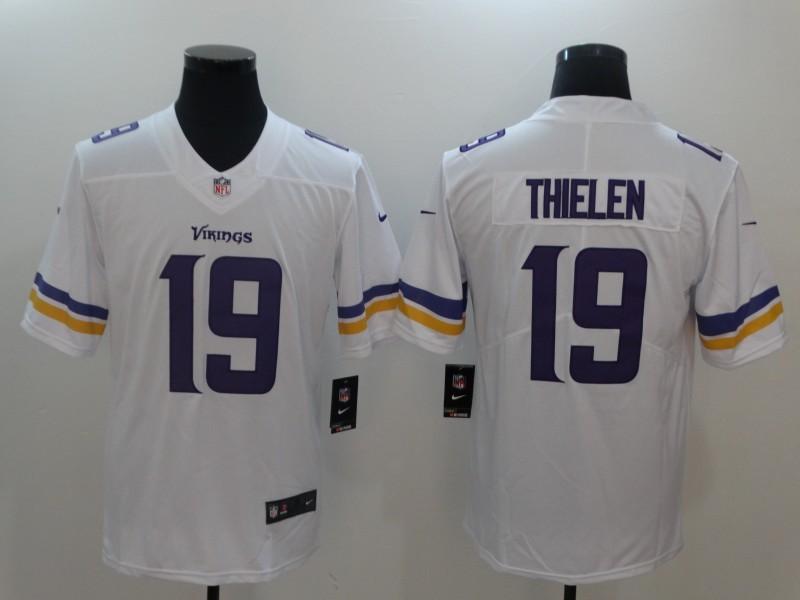 Nike Vikings 19 Adam Thielen White Men's Stitched NFL Vapor Untouchable Limited Jersey
