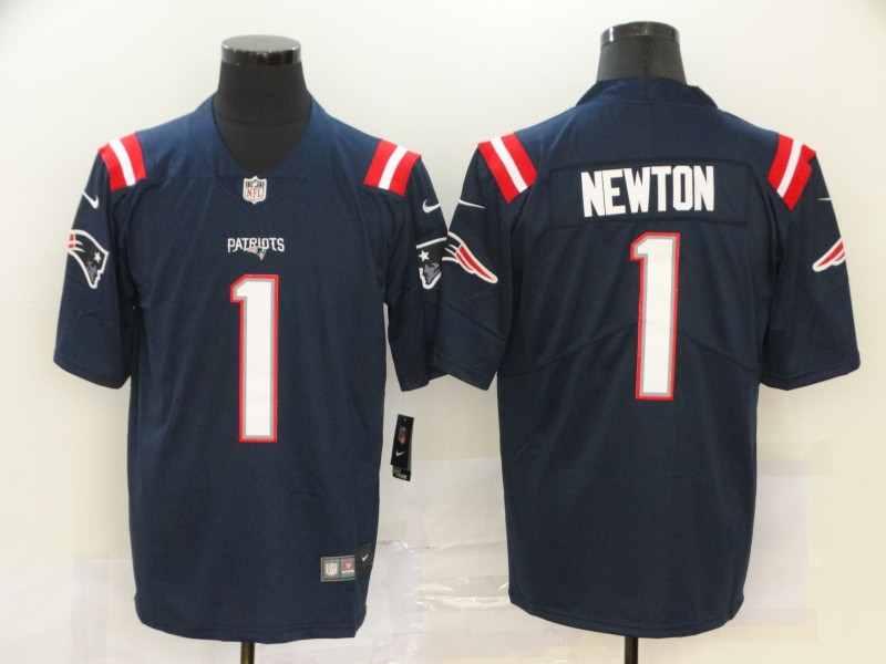 Nike Patriots 1 Cam Newton Navy Color Rush Vapor Untouchable Limited Jersey