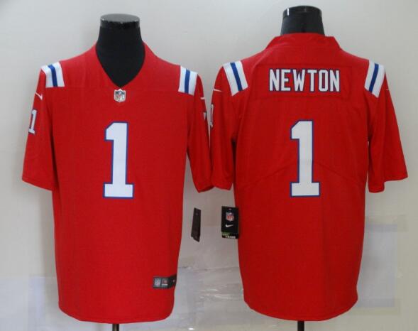 Patriots Cam Newton 1  Red  Alternate Jersey