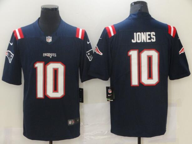 Nike Patriots 10 Mac Jones Navy 2021 Draft Vapor Limited Jersey