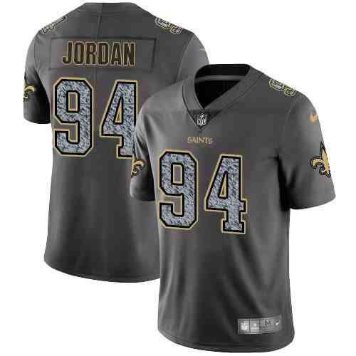 Nike Saints 94 Cameron Jordan Gray Static Vapor Untouchable Limited Jersey