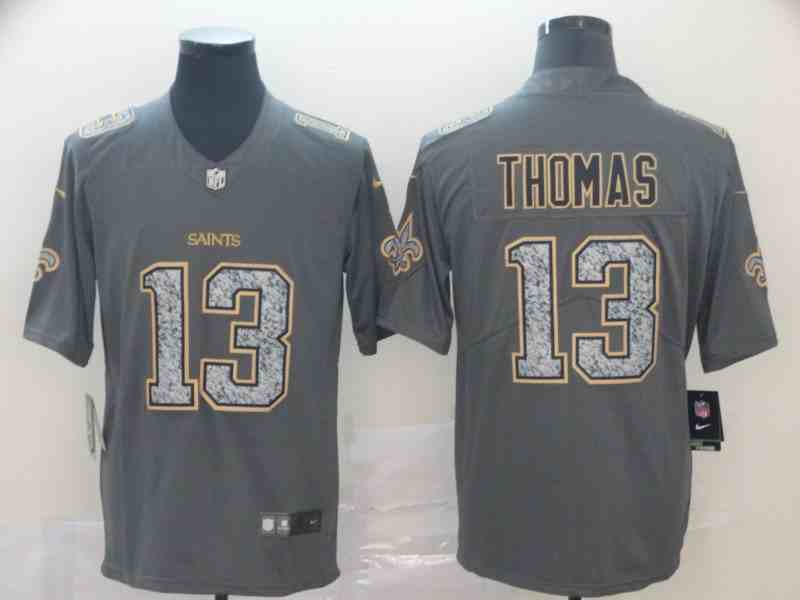 Nike Saints 13 Michael Thomas Gray Camo Vapor Untouchable Limited Jerseys