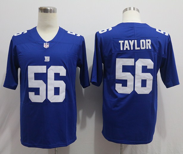 Nike Giants 56 Lawrence Taylor Blue Vapor Untouchable Player Limited Jersey