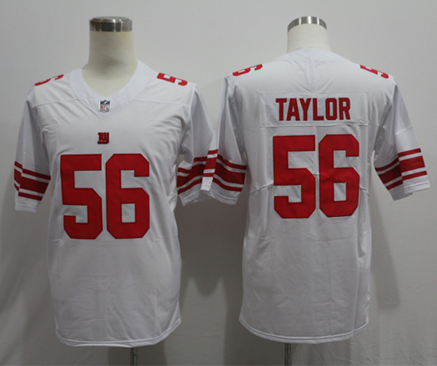 Nike Giants 56 Lawrence Taylor White Vapor Untouchable Player Limited Jersey