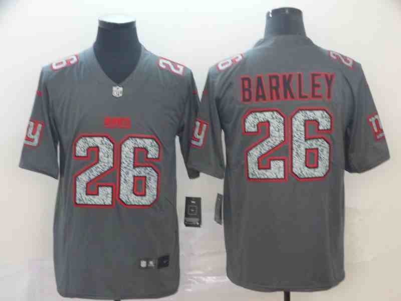 Nike Giants 26 Saquon Barkley Gray Camo Vapor Untouchable Limited Jerseys