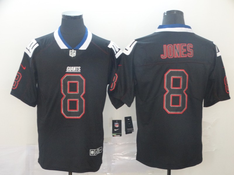 Nike Giants 8 Daniel Jones Black Shadow Legend Limited Jersey