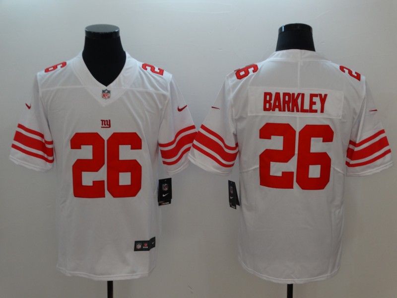 Nike Giants 26 Saquon Barkley White Vapor Untouchable Limited Jersey