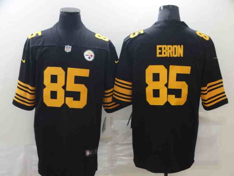 new generation Steelers 85 Eric Ebron Black Vapor Untouchable Limited Jersey