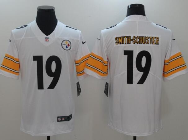 Nike Steelers 19 JuJu Smith-Schuster White Vapor Untouchable Limited Jersey