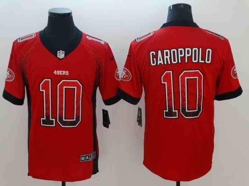 Nike 49ers 10 Jimmy Garoppolo Red Drift Fashion Limited Jersey