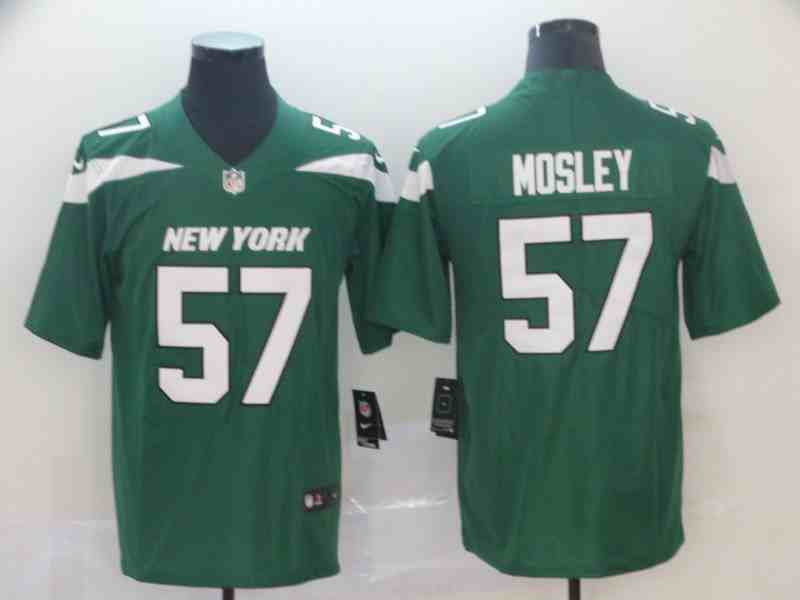 Nike Jets 57 C.J. Mosley Green Vapor Untouchable Limited Jersey