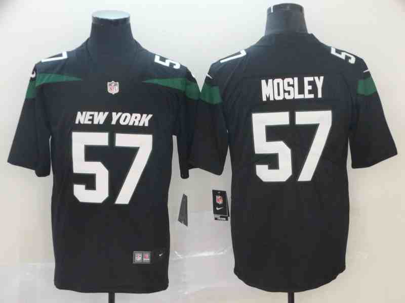 Nike Jets 57 C.J. Mosley Black Vapor Untouchable Limited Jersey