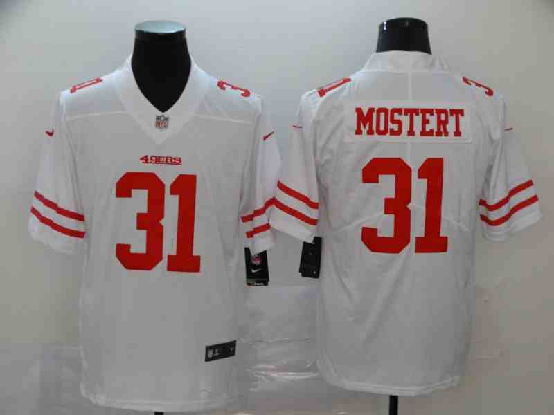 Nike 49ers 31 Raheem Mostert White Vapor Untouchable Limited Jersey