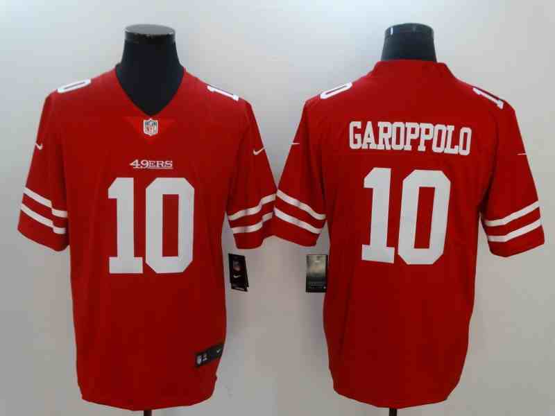 Nike 49ers 10 Jimmy Garoppolo Red Vapor Untouchable Player Limited Jersey