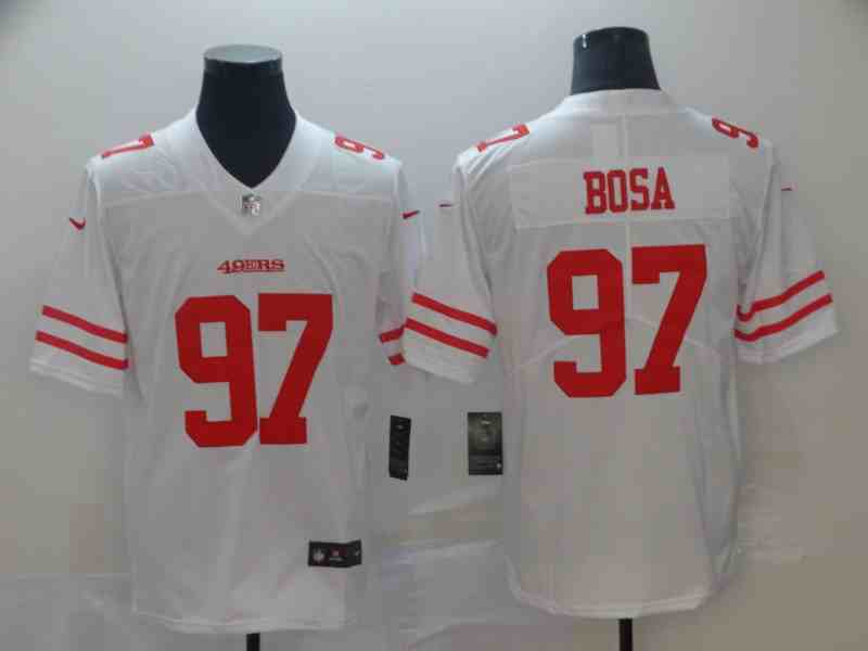 Men's San Francisco 49ers 97 Nick Bosa White Vapor Untouchable Limited Stitched NFL Jersey