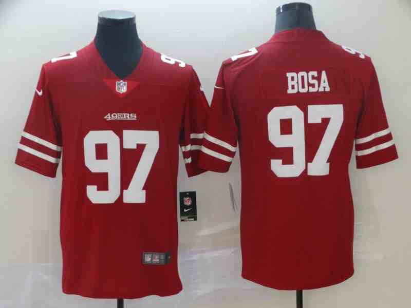 Men's San Francisco 49ers 97 Nick Bosa Red Vapor Untouchable Limited Stitched NFL Jersey